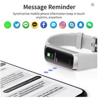 LIGE 1.1" AMOLED Smartwatch for Women & Men – Fitness Tracker, Heart Rate, Waterproof Sports Smart Bracelet (Pink, Black, Grey, Claret, Purple) - Thumbnail 4