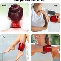 Infrared Therapy Light Strip – Portable Red Light Physical Therapy Belt for Pain Relief & Muscle Recovery (Black) - Thumbnail 5