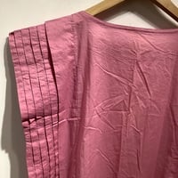 issey Miyake pink side pleats tunic dress 70-80 - Thumbnail 1