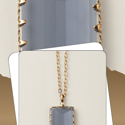 Dusk frame pendant necklace - final sale - Thumbnail 1