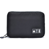 Portable Electronic Accessories Travel Case β Large Nylon Cable Organizer Bag for Cords, Hard Drives, Tablets & Tech Gear (Blue/Black/Green) - Thumbnail 7