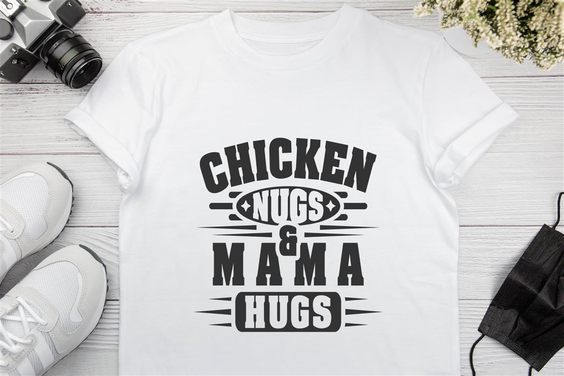 Cute Chicken Nuggets Graphic For Nugget Lover And Mom Poultry Love on