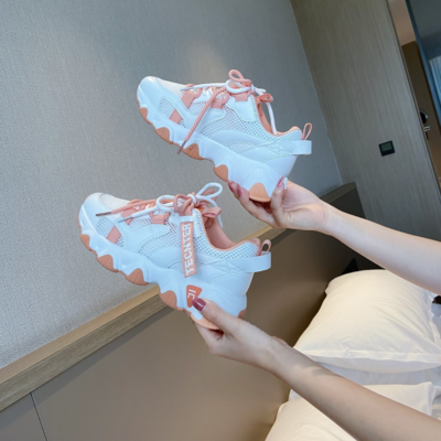 Women's bubble platform sports sneakers cool in fashion stand out bright colour trainers for girls ladies chic running shoes walking shoes