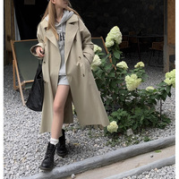 French Retro Design For Women's Trench Coat - Thumbnail 4