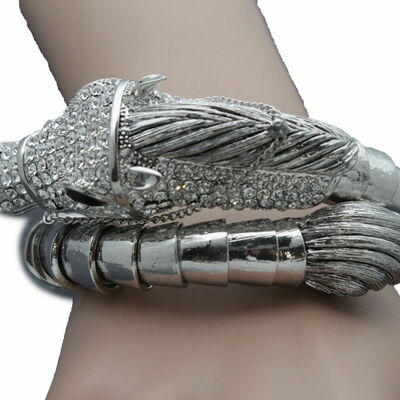 Western women bangle bracelet fashion silver metal texas rodeo horse head riding