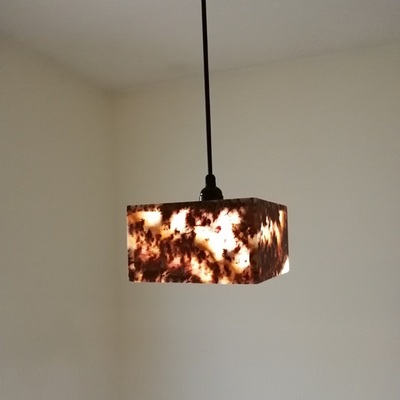 Alabaster pendant lamp, ceiling lamp, alabaster hanging lamp, alabaster pendant light - Thumbnail 1