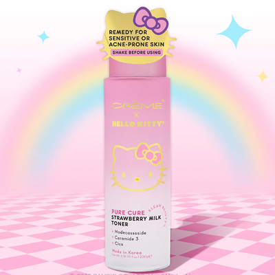 The creme shop x kitty pure cure strawberry milk toner