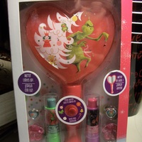 RARE Dr. Seuss The Grinch Townley Girl Light Up Heart Mirror Lip Balm Jewelry Set kids child children tween Christmas make up cosmetic - Thumbnail 6