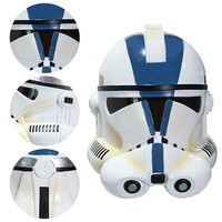 PVC Material SW Mando Helmet Sith Jet Troopers Darth Vader Clone Troopers Helmet Full Head Mask Collectible - Thumbnail 2