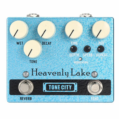 Tone City Heavenly Lake TC-TD40 Delay and Reverb Guitar Effect Pedal