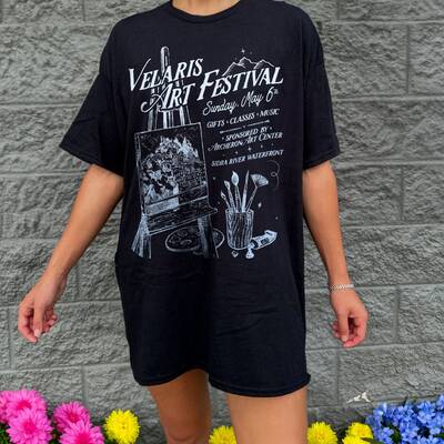 Velaris art festival shirt | acotar night court licensed sjm merch feyre archeron nesta rhysand cassian bookish tog crescent city fan hoodie