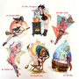 Monster Pinup Custom Sticker Sets-1