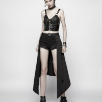  WOMEN BLACK PUNK DAILY HALF SKIRT ACCESSORIES - Thumbnail 6