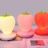 Touch Dimmable Strawberry LED Night Light - Thumbnail 4
