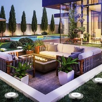 Garden Solar Powered LED Disk Light - Thumbnail 3