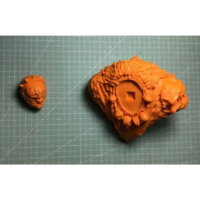 1/10 BUST 70mm Resin Model Kit Warrior Barbarian Orc Warcraft Unpainted - Thumbnail 4