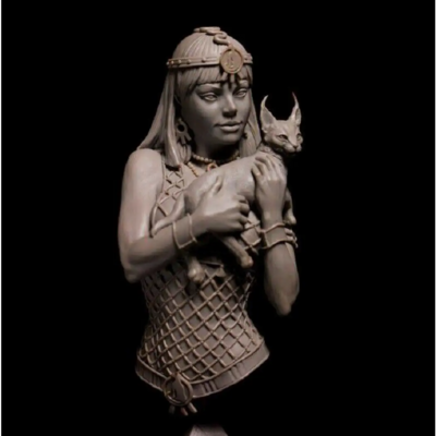 1/10 bust resin model kit beautiful girl woman egyptian princess unpainted