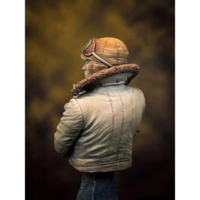 1/10 BUST Resin Model Kit British Pilot Soldier WW2 Unpainted - Thumbnail 2