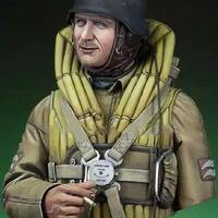 1/10 BUST Resin Model Kit German Soldier Hindenburg WW2 Unpainted - Thumbnail 2