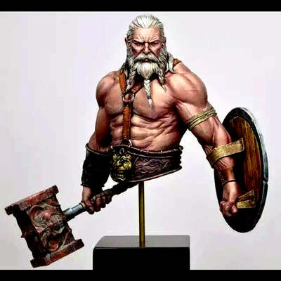 1/10 BUST Resin Model Kit Warrior Barbarian Viking Unpainted