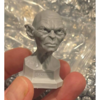 1/16 BUST Resin Model Kit Gollum Hobbit Movie Unpainted - Thumbnail 4
