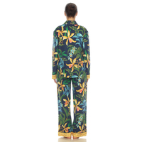 White Mark Women's 2-PC Wildflower Print Pajama Set - Thumbnail 3
