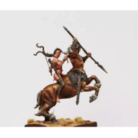 1/24 75mm Resin Model Kit Barbarian Centaur and Wild Elf Unpainted - Thumbnail 4