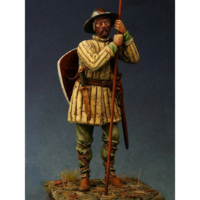 1/24 75mm Resin Model Kit Medieval Guard Warrior Unpainted - Thumbnail 1