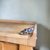 1-row medium dome studs lil’ d-ring wristband - Thumbnail 8
