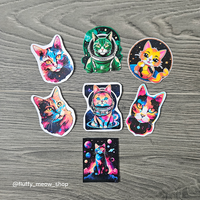  50 Cute cats Sticker Set - Thumbnail 5