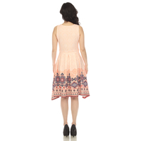 White Mark Women's Fit and Flare Knee Length Dress - Thumbnail 7