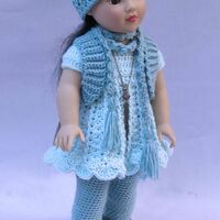18 inch Doll Crochet Pattern, Simple Basic Wardrobe PDF Download - Thumbnail 4