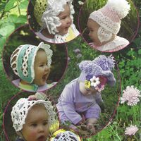 Sophie's Precious Bonnets, Crochet Bonnet patterns - Thumbnail 1