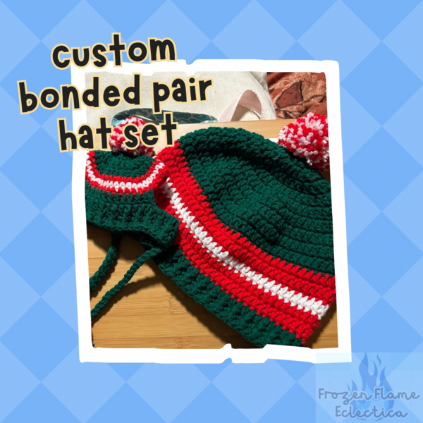 Custom “Bonded Pair” Hat Set!
