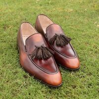 New Handmade Men's Loafers & Slip-Ons driving shoes, men's leather loafers - Thumbnail 1