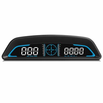 Hud car gps speedometer odometer w/acceleration, compass, altitude, driving distance. over speed alarm. hd led display.