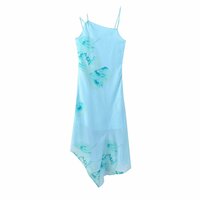 Fishtail hem irregular design suspender dress - Thumbnail 2