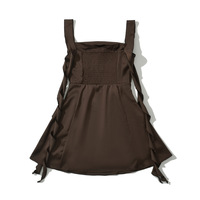 Elegant ruffled ribbon dress - Thumbnail 1