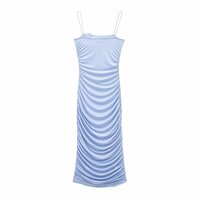 Street Fashion Pleated Suspender Dress - Thumbnail 1
