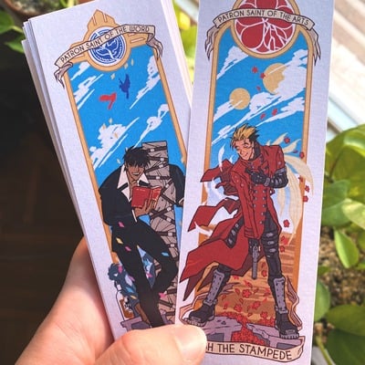 Double-sided vw bookmark