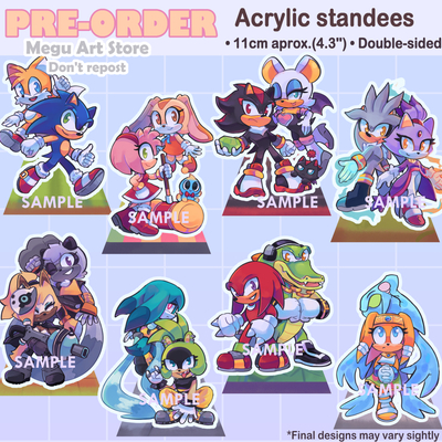 Sonic duos standees