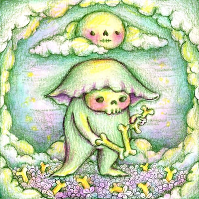 Original Artwork - October 2024 - Playing Bones
