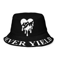 Nyvi Love Black and White Bucket Hat - Thumbnail 6