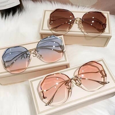  Women/Men Fashion Large Frame Women's Gradient Eyeglasses