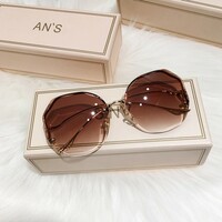  Women/Men Fashion Large Frame Women's Gradient Eyeglasses - Thumbnail 4