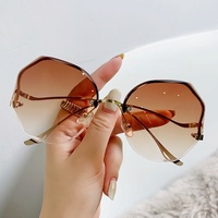  Women/Men Fashion Large Frame Women's Gradient Eyeglasses - Thumbnail 5