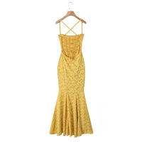 Cross-back straps hollow sexy suspender dress - Thumbnail 1