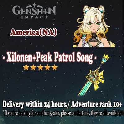 NA Delivery within 24 hours. | Xilonen + Peak Patrol Song | AR20 | Genshin Impact |
