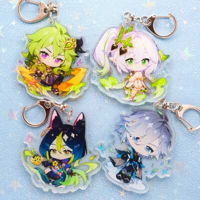 Sumeru and more - genshin impact acrylic keychains! ultra high quality! perfect for gifting!