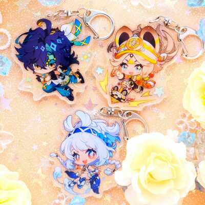 Natlan and more - genshin impact acrylic keychains! ultra high quality! perfect for gifting!